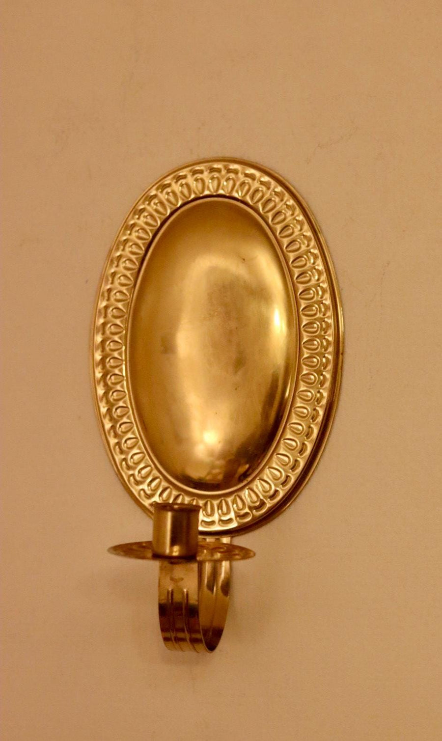 A Pair of Mid Century Swedish Brass Sconces