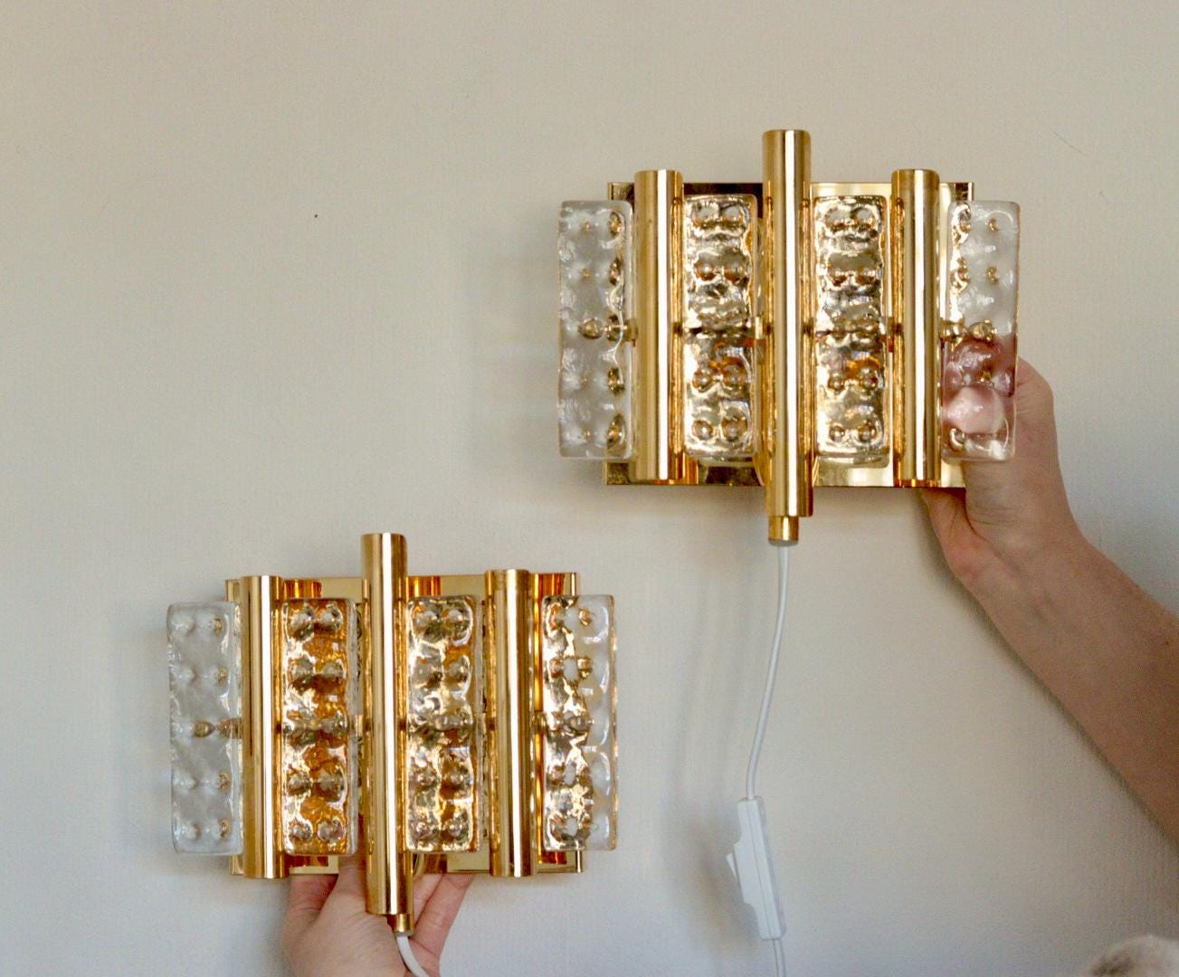 Pair of Vintage Brass Lamps by Hans-Agne Jakobsson