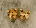Pair of Mid-Century Swedish Brass Candle Holders
