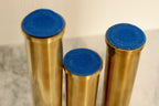Original Trio of Mid-Century Brass Candle holders