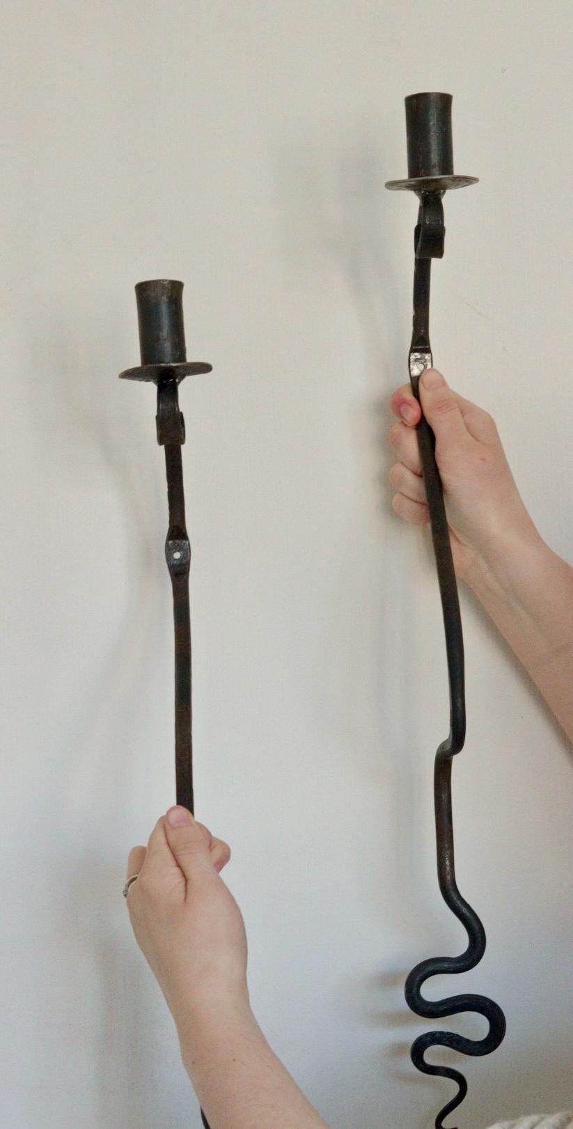 Pair of Mid-Century-Swedish Sconces with Black Coating