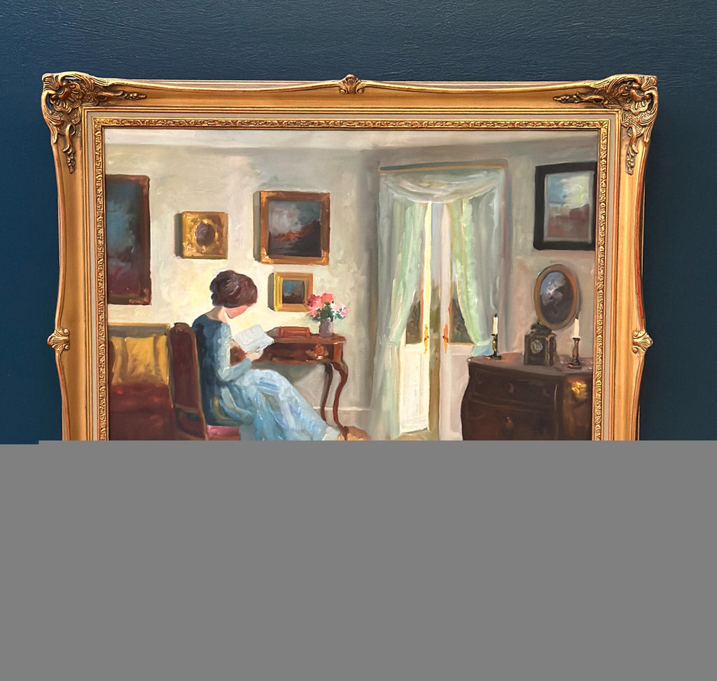 “Woman Reading” by Edith Gert