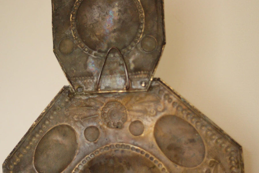 Pair Of Large Mid Century Swedish Brass Sconces