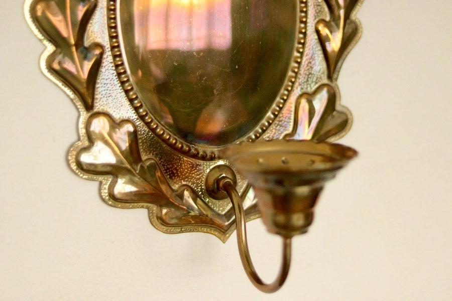 Pair of Mid Century Swedish Brass Sconces