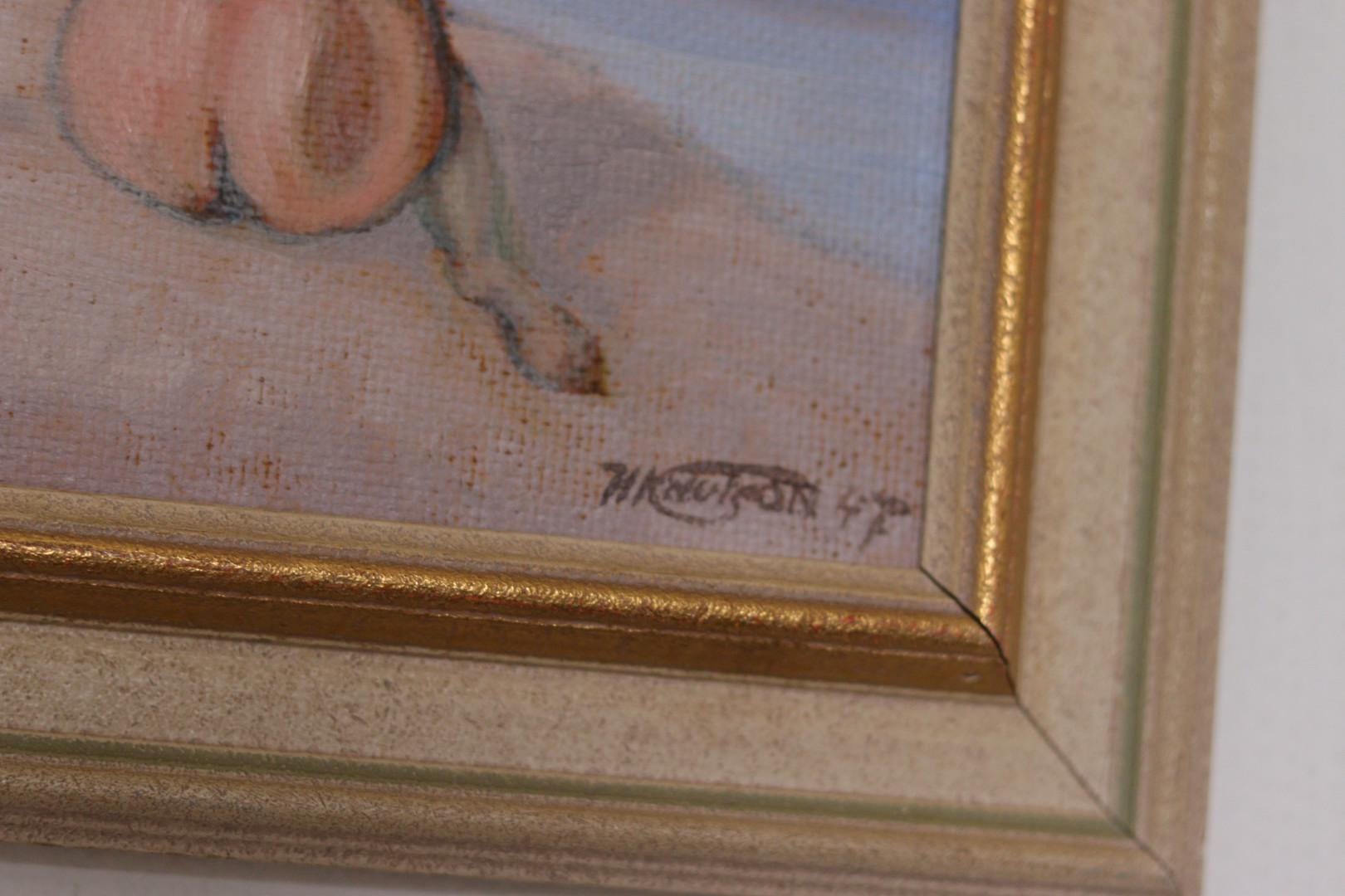 “Woman’s Back on the Beach” by H. Knutson