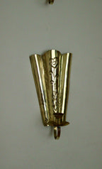 Pair of Vintage Brass Swedish Sconces