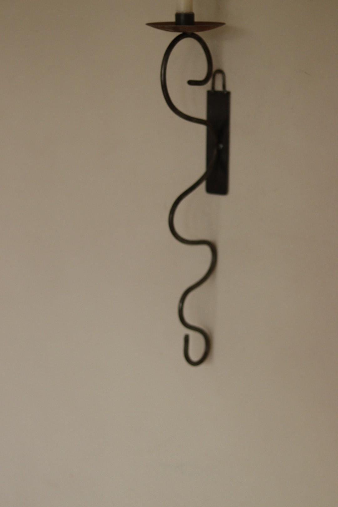 Pair of Mid-Century-Swedish Sconces with Black Coating