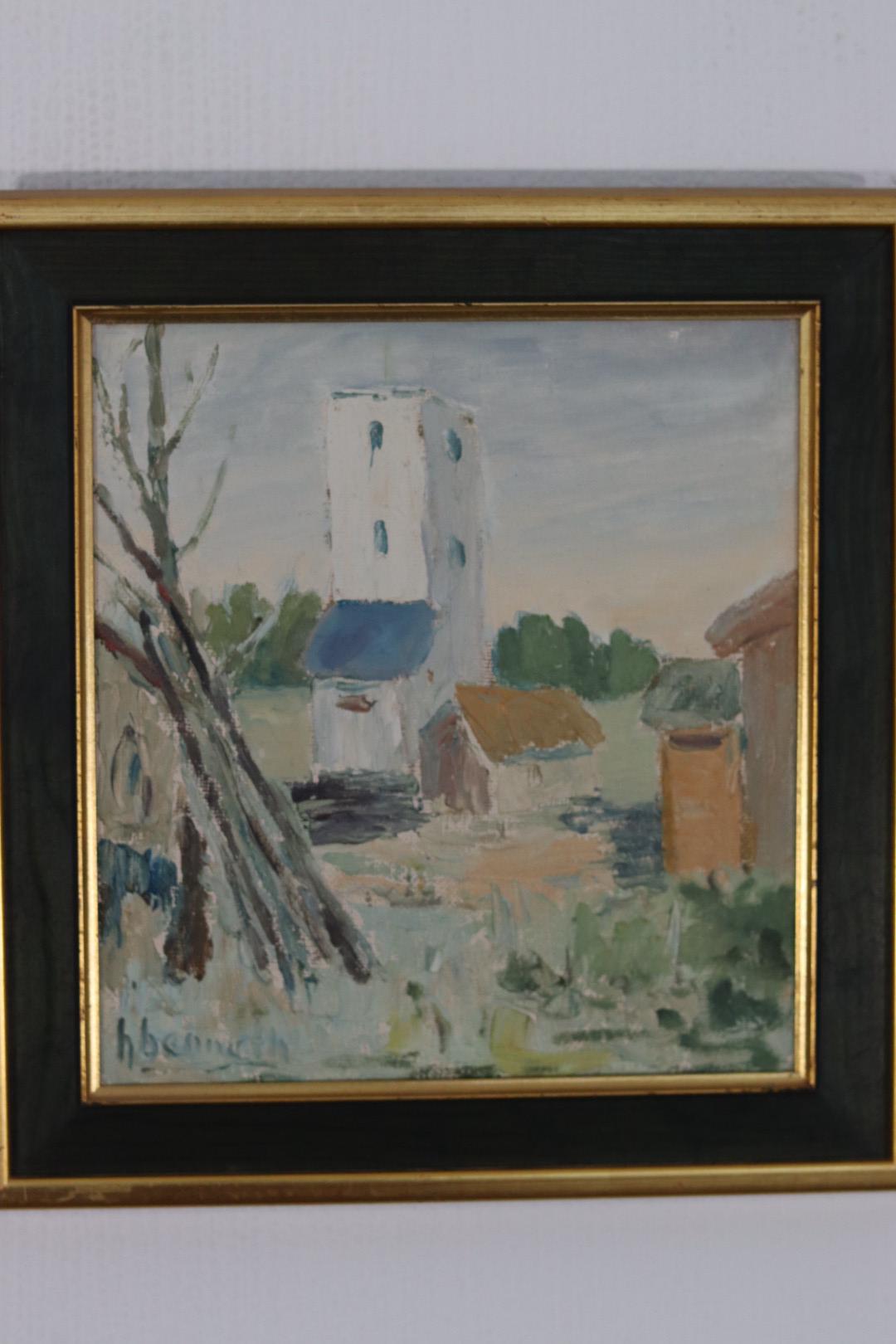 “Village” (Attributed to H. Benneth)