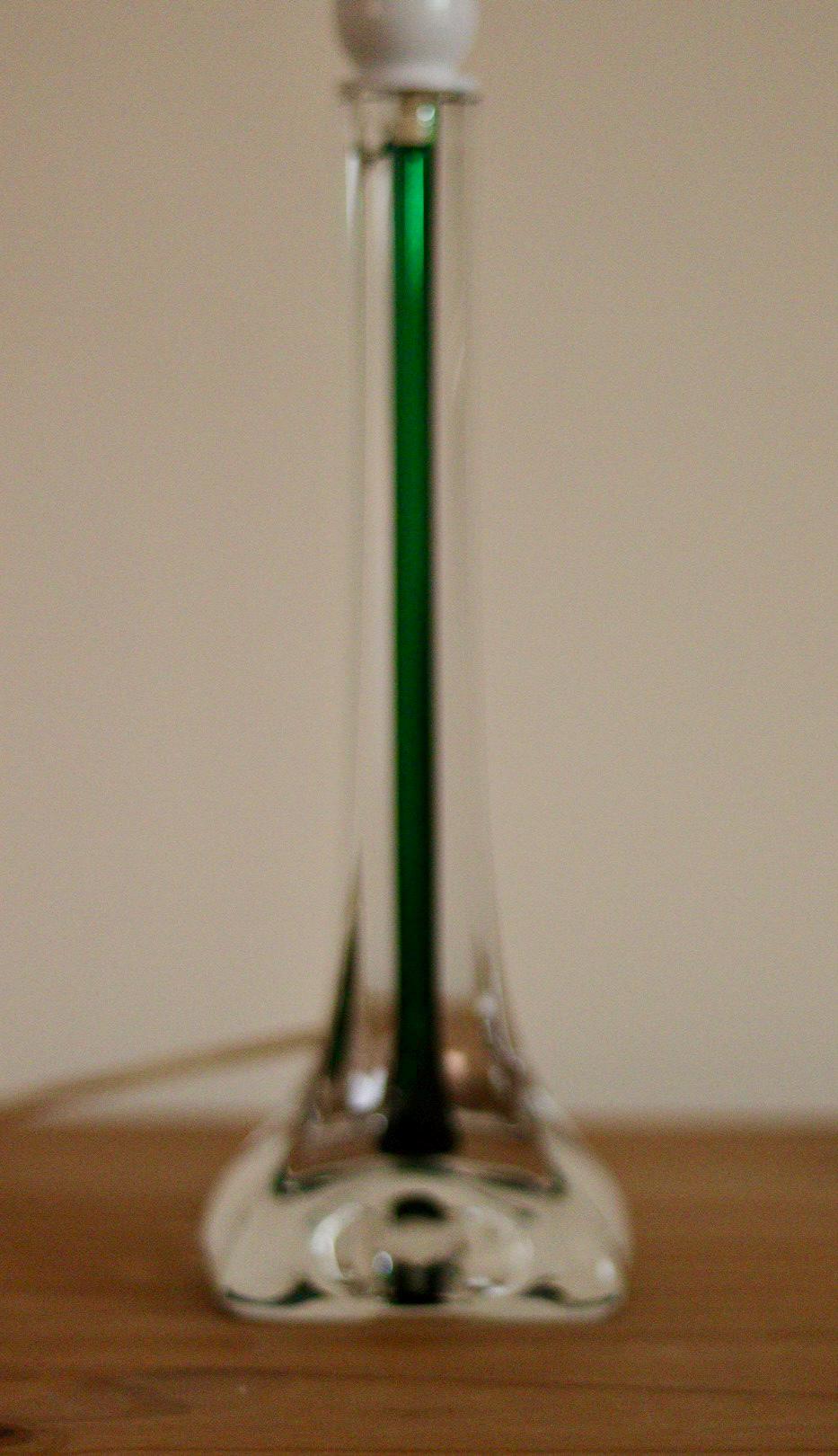 Vintage Glass table lamp by Hannelore Dreutler, Studio Åhus, Sweden, 1990's