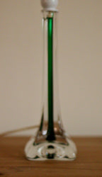 Vintage Glass table lamp by Hannelore Dreutler, Studio Åhus, Sweden, 1990's