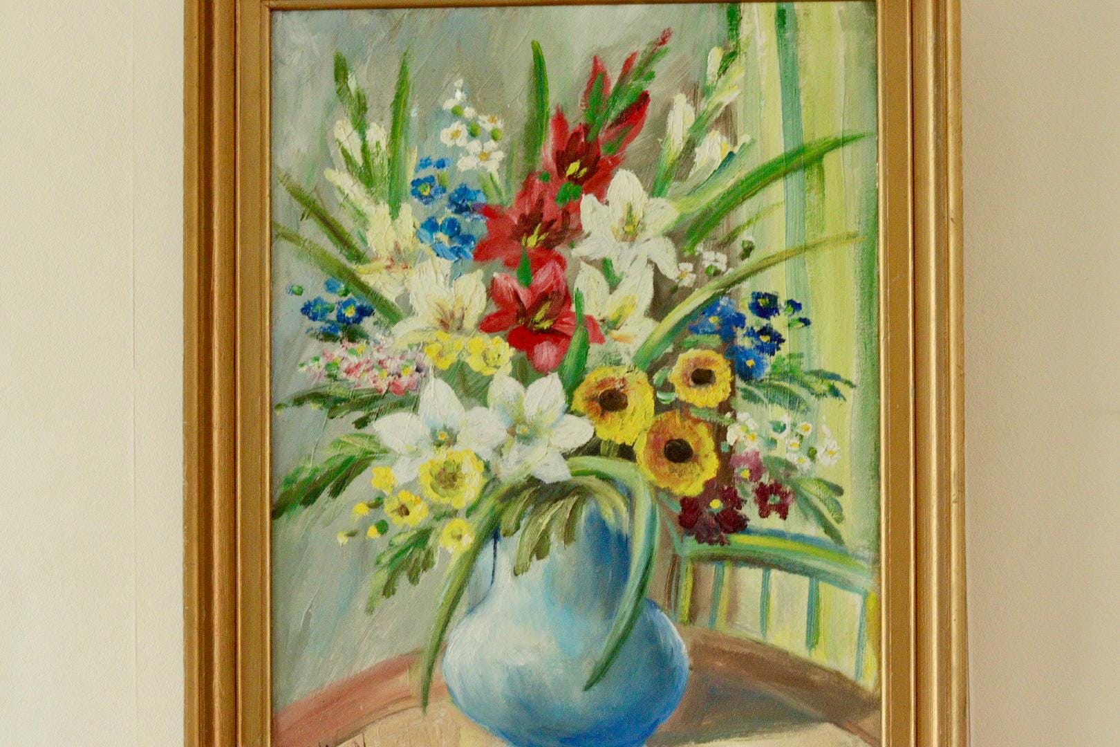 “Still Life Flowers” by Hilding N