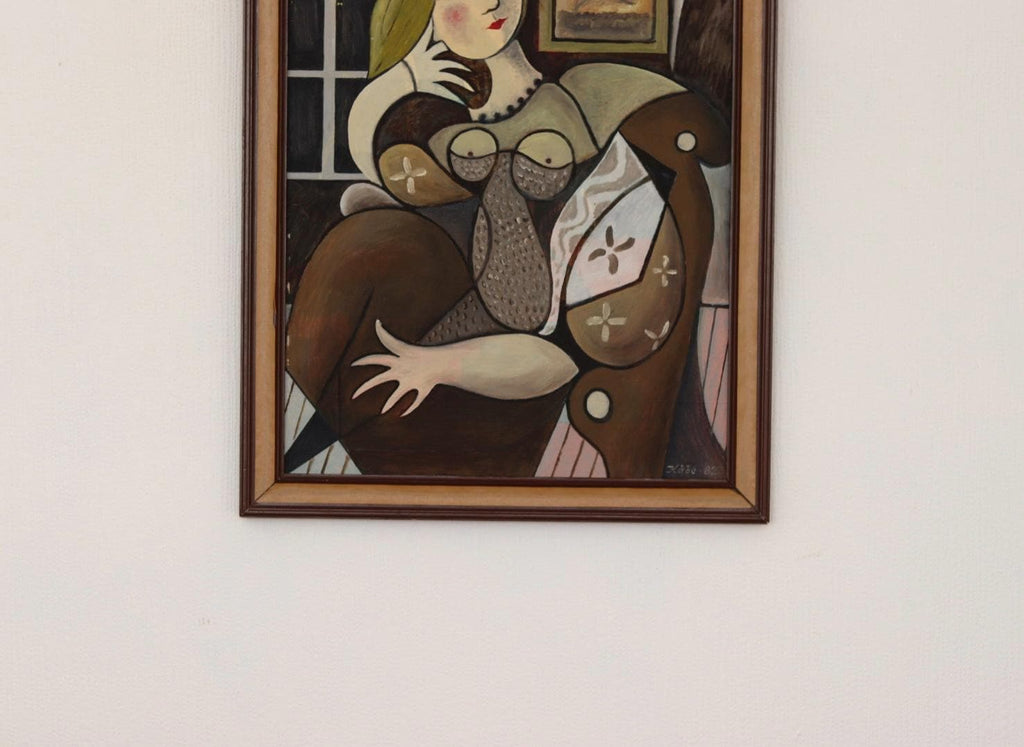 “Sitting Portrait” by Kabe after Pablo Picasso