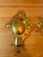 Reserved Pair Of Mid Century Swedish Brass Sconces