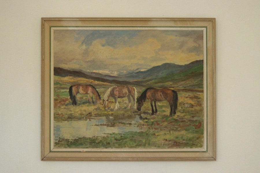 Grazing Horses by Rolf Nielsen