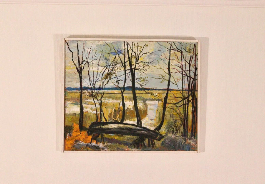“Landscape with Trees” by Harry Sahlin