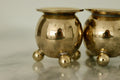 Pair of Mid-Century Swedish Brass Candle Holders