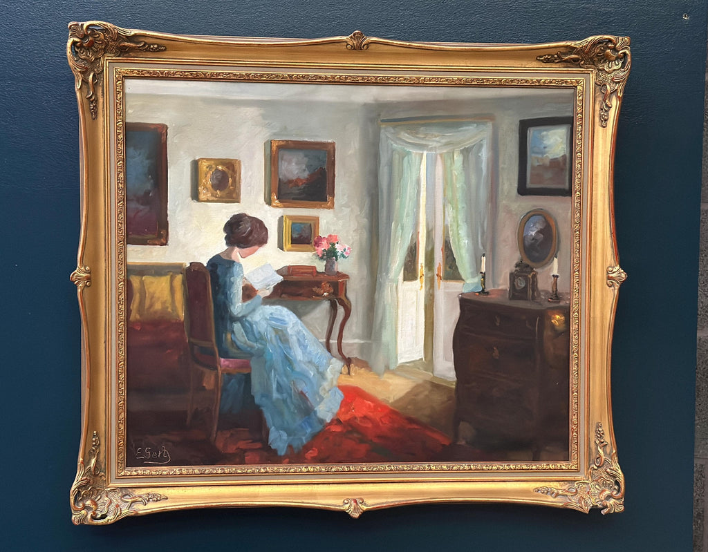 “Woman Reading” by Edith Gert