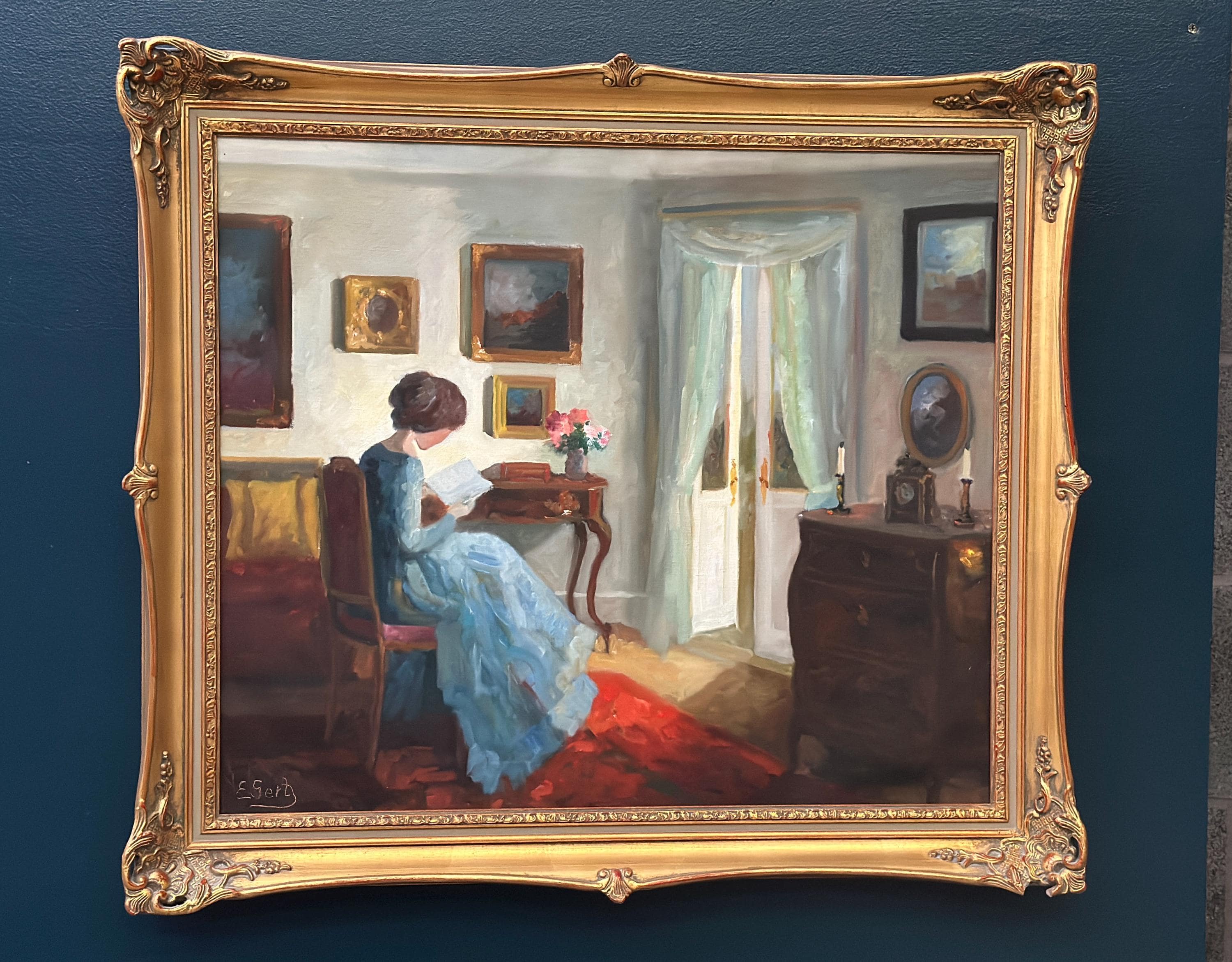 “Woman Reading” by Edith Gert