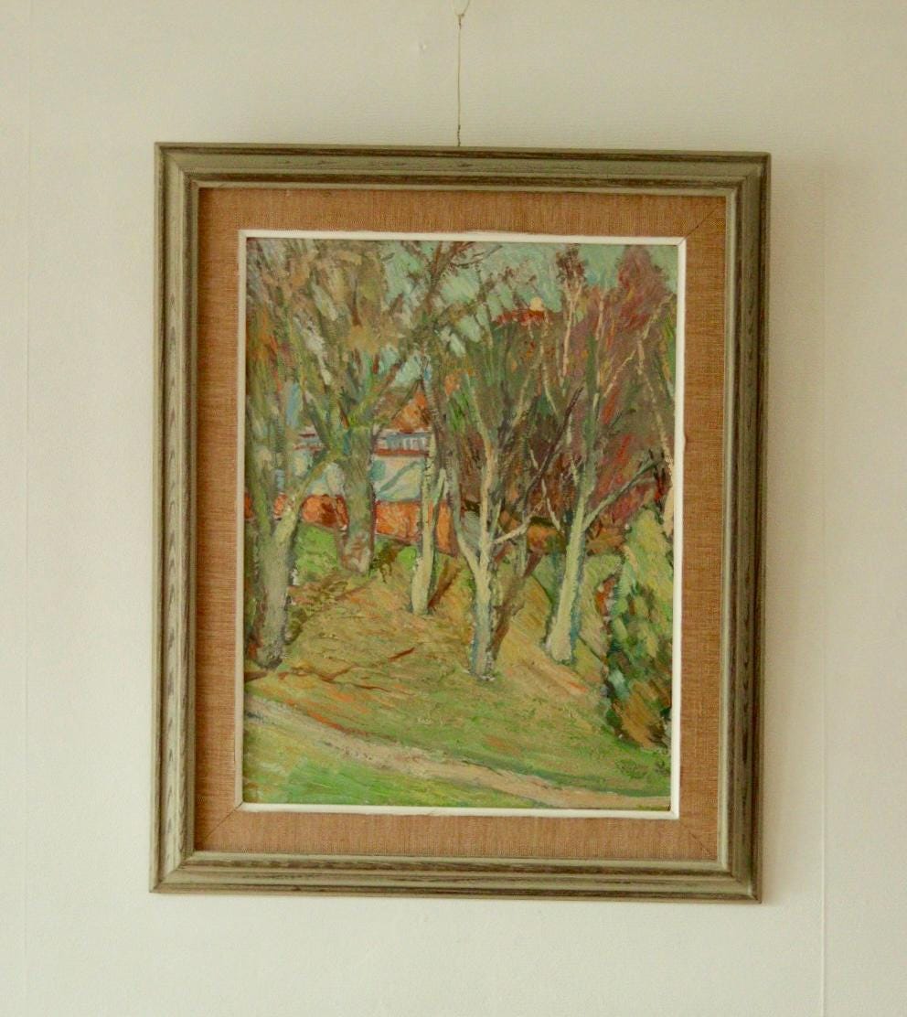 Original Swedish Oil on Panel – “Autumn Landscape”