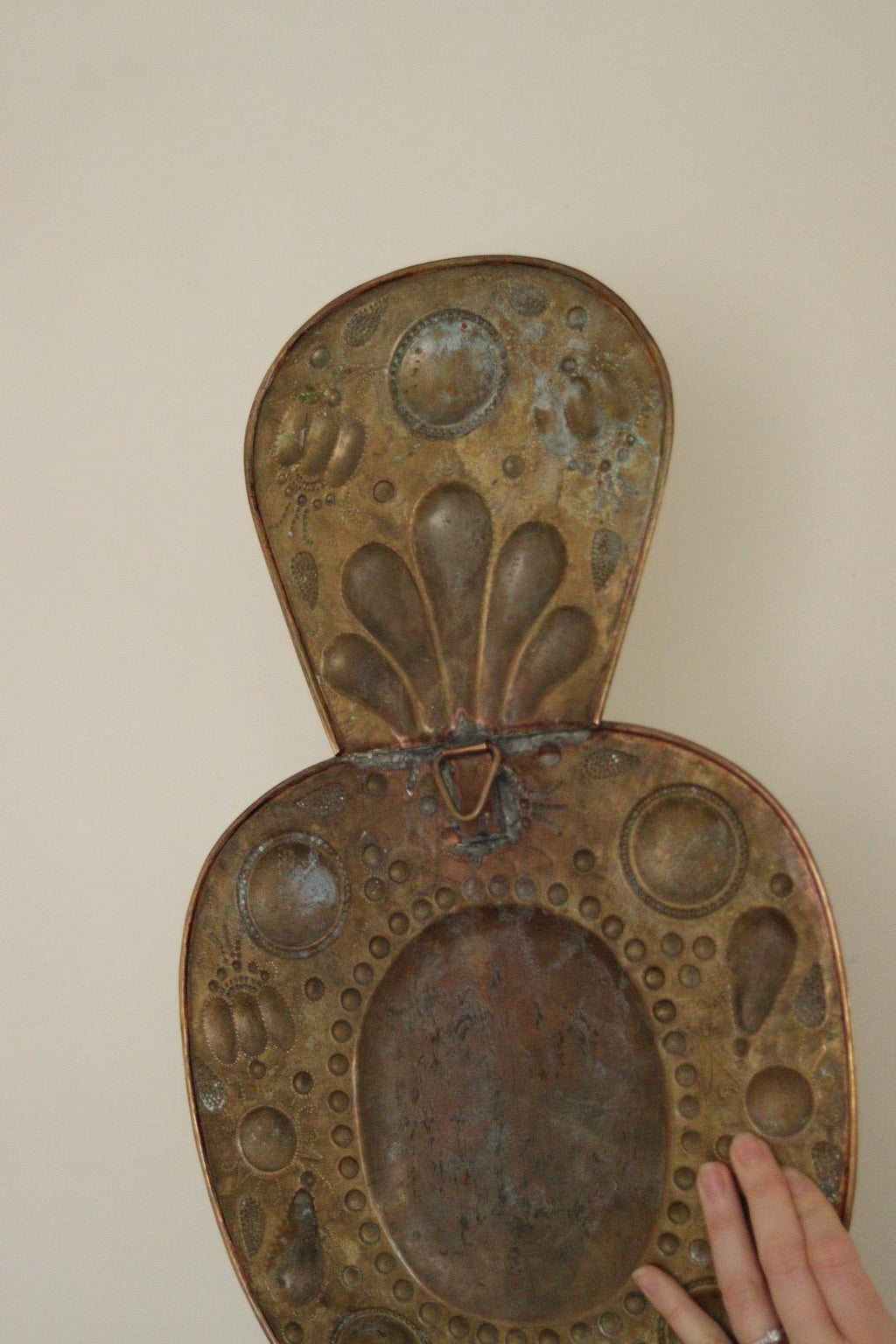 Pair of Large  Mid Century Swedish  Brass Baroque Sconces with double arm Design