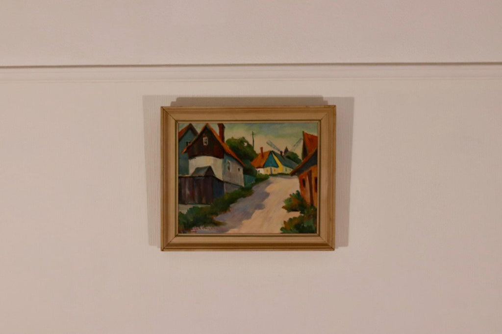 “Village Scene” by Alvar Johansson