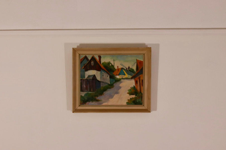 “Village Scene” by Alvar Johansson