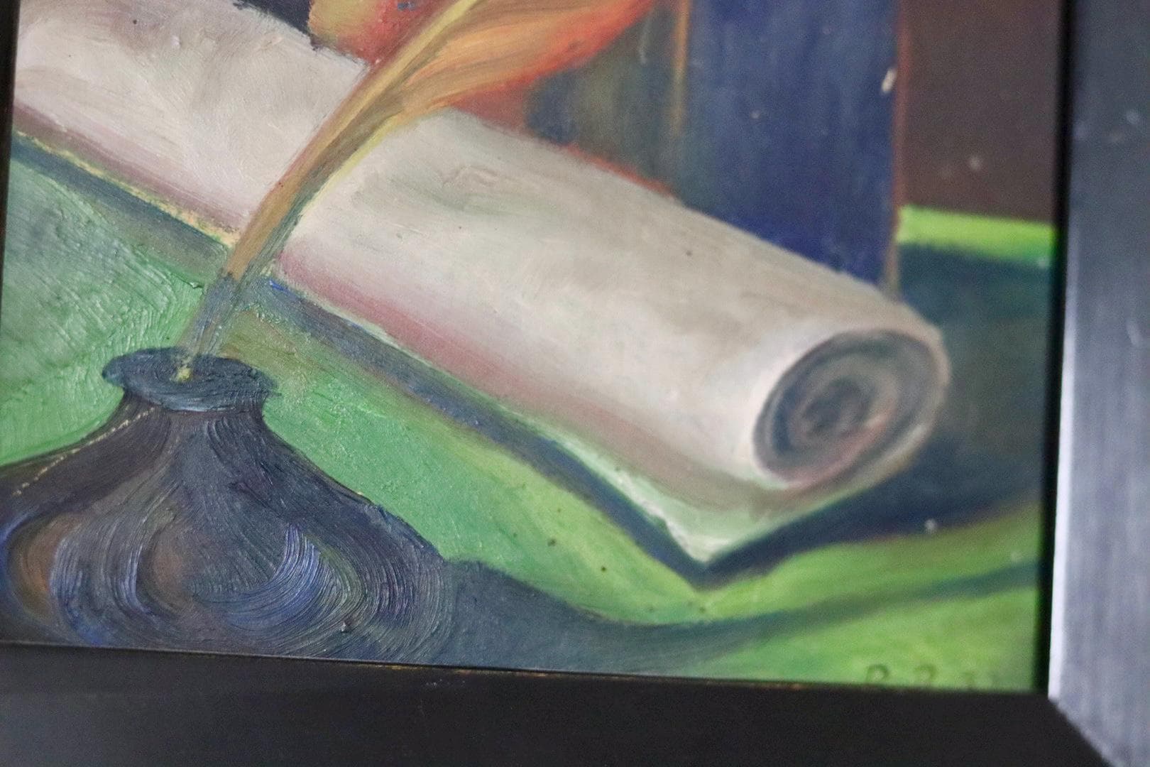 Swedish Mid-Century Oil On Panel Paintings "Pair of Still Life Panels"