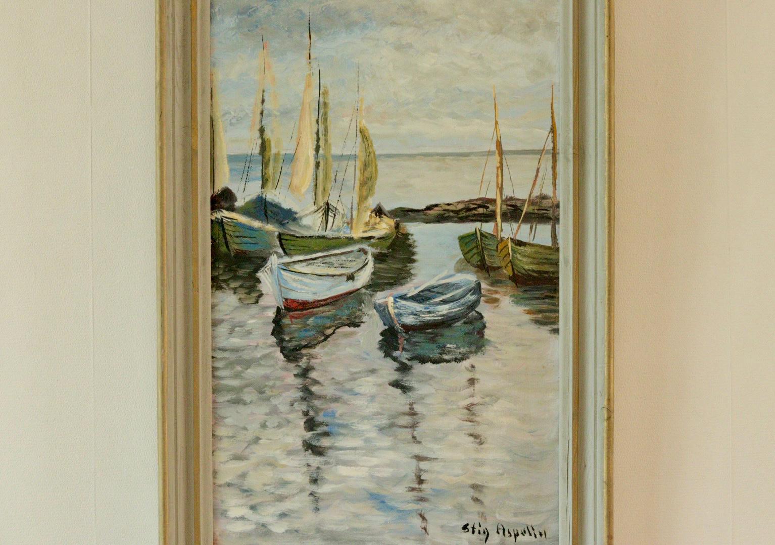 "Boats in the Harbour" by Stig Aspelin