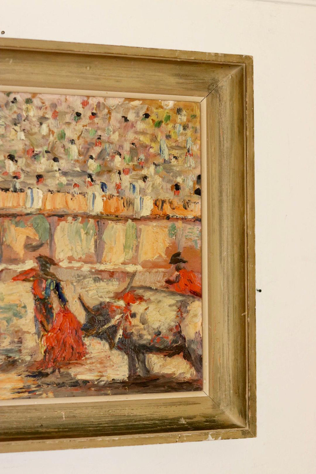 Swedish Oil On Panel Painting "Matador"