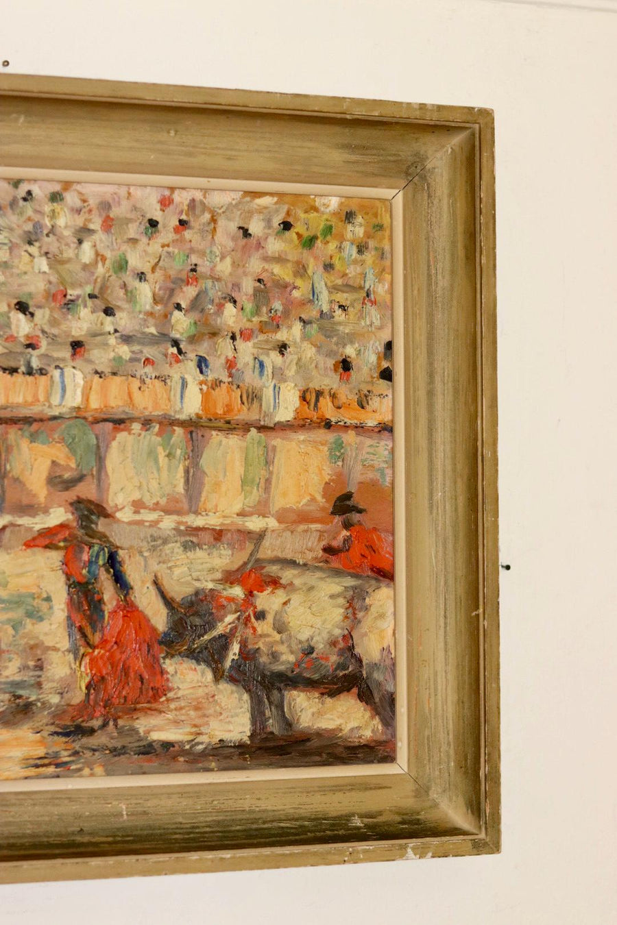 Swedish Oil On Panel Painting "Matador"