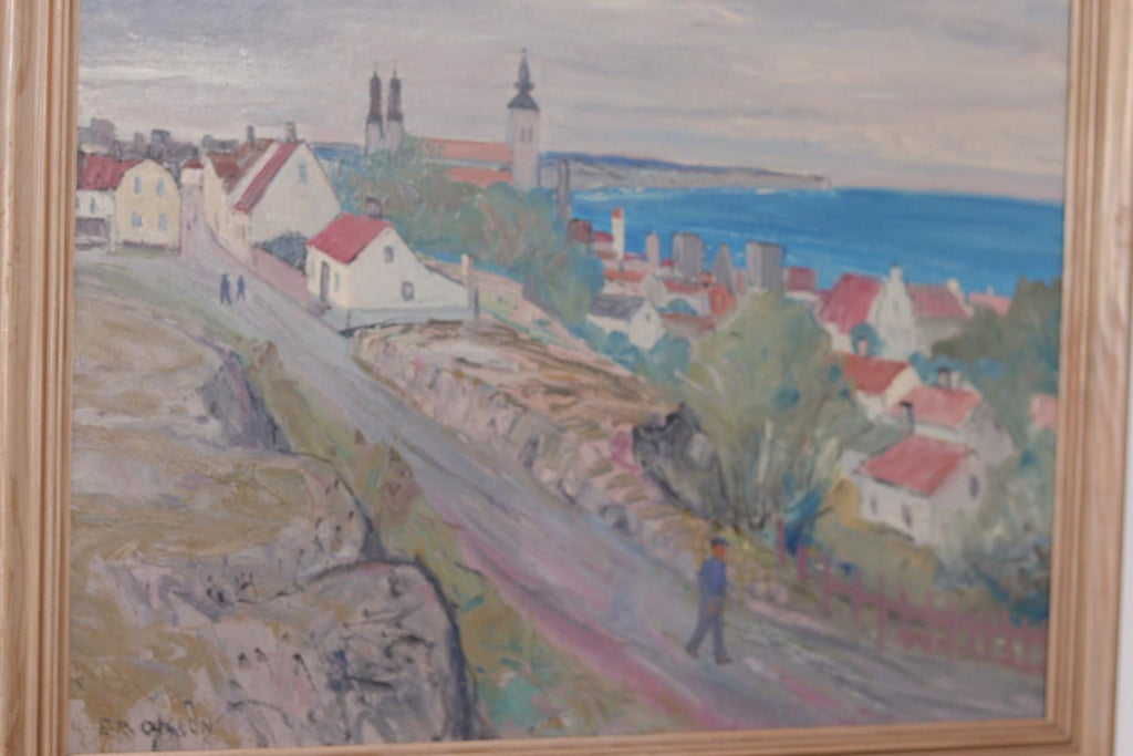 “Village Scene II” by E. R. Olsson