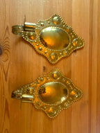 Reserved Pair Of Mid Century Swedish Brass Sconces