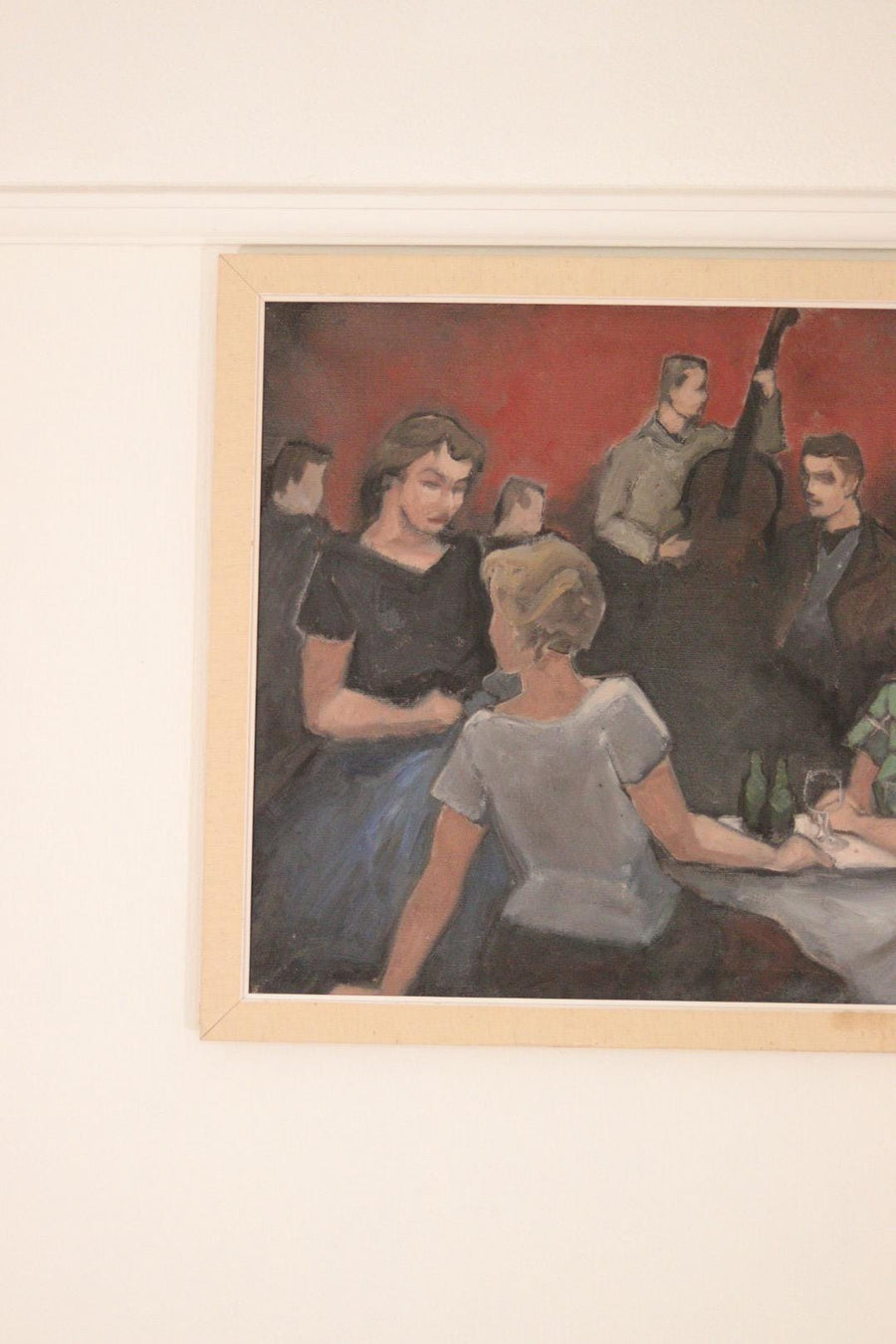 Original Mid-Century Norwegian Oil on Canvas – by Otto Olsen, 1958