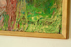 Original Swedish Oil on Panel – Standing Nude