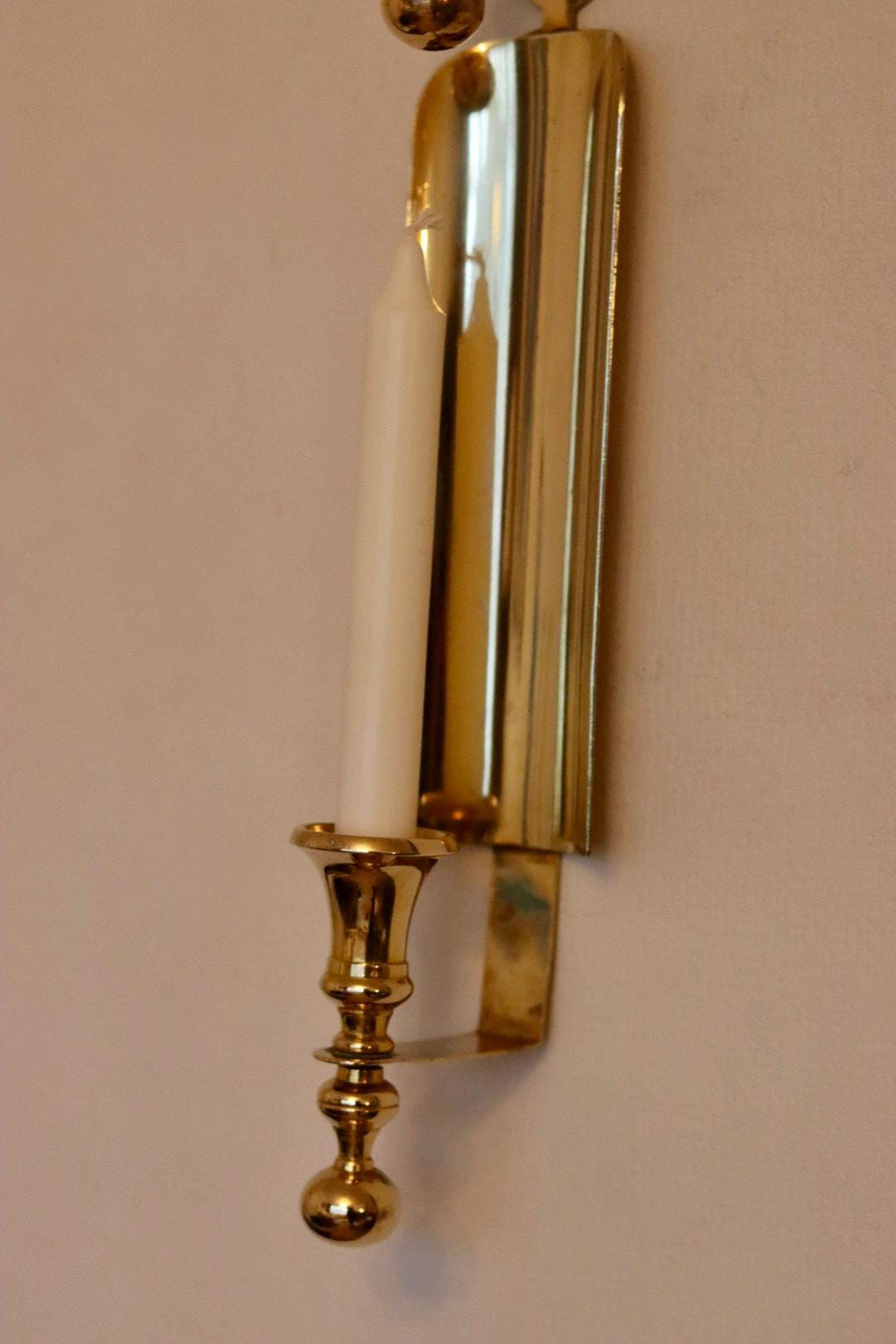 Pair of Mid-Century Swedish Brass Sconces