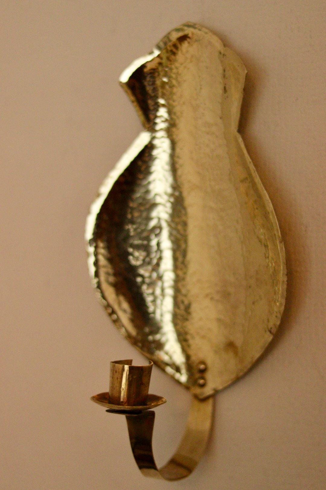 Pair of Mid Century Swedish Brass Sconces