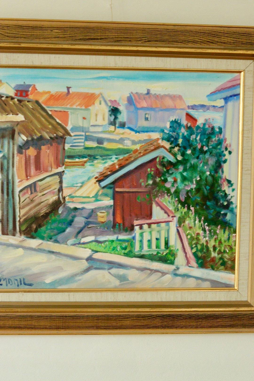 "Village Scene" by Bruno Palmdahl