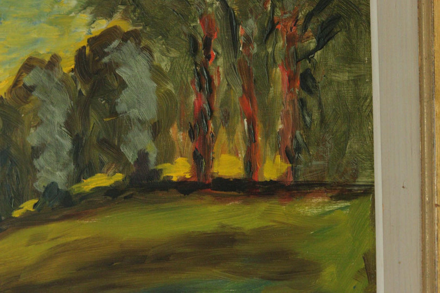 "Soluppgång i Parklandskap by Gustaf Forsberg