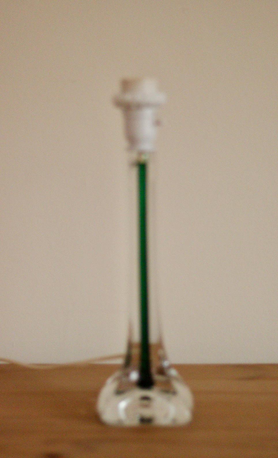 Vintage Glass table lamp by Hannelore Dreutler, Studio Åhus, Sweden, 1990's