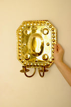 SINGLE Mid Century Swedish Brass Sconce for two candles