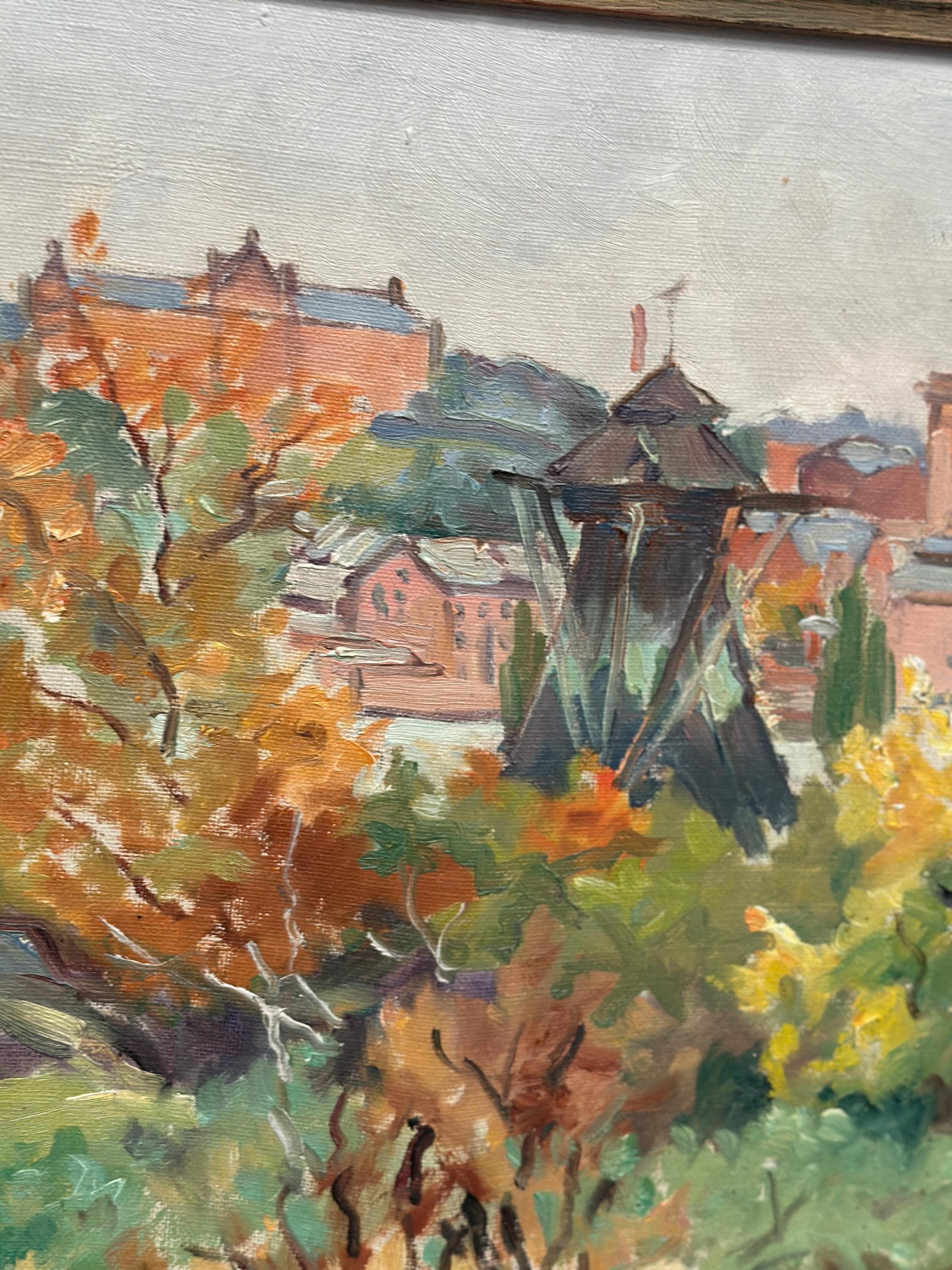 “City Obscured by Trees” by Adolf Jansson