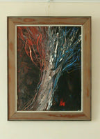 Mid-20th Century Original Oil on Panel – The Tree