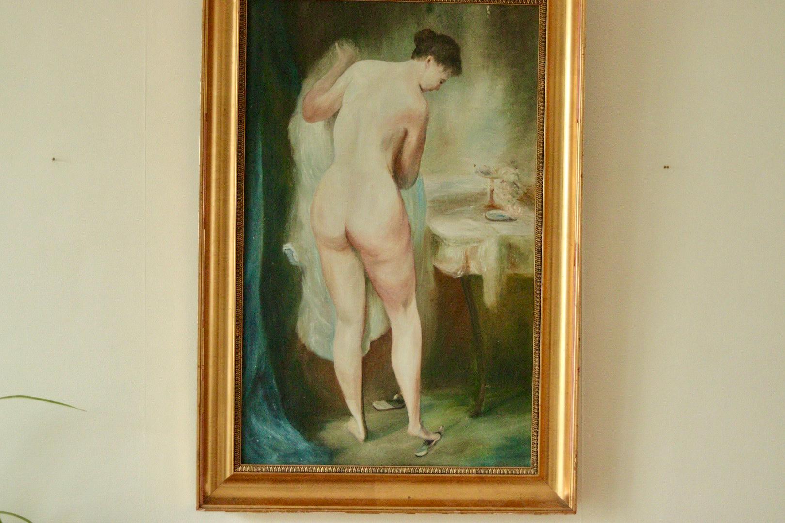 Original Mid-Century Oil on Canvas – “Female Nude”