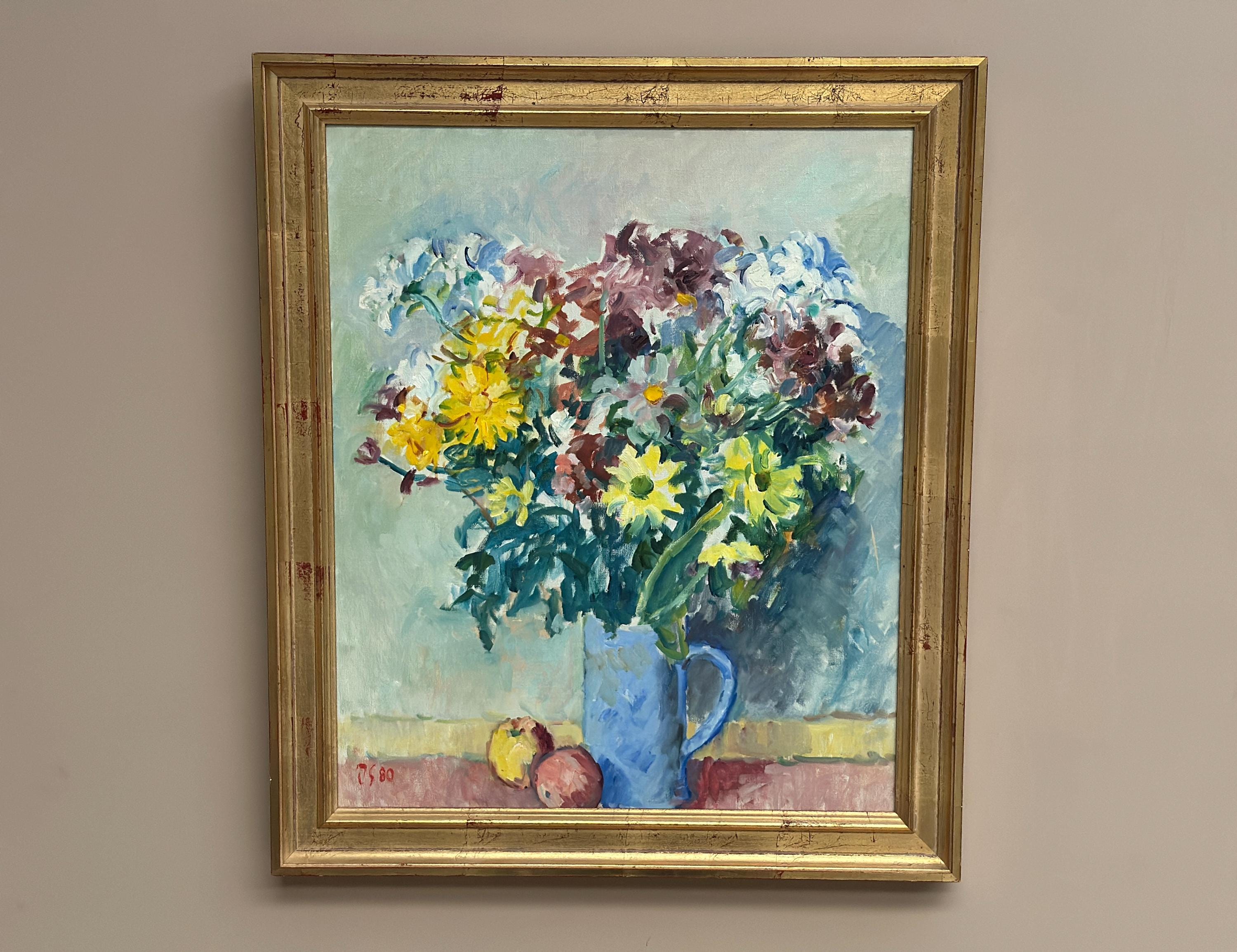 “Still Life with Flowers in Vase” by Jan Sonne