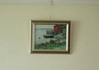 Vintage Oil on Canvas – “Sjöbodar
