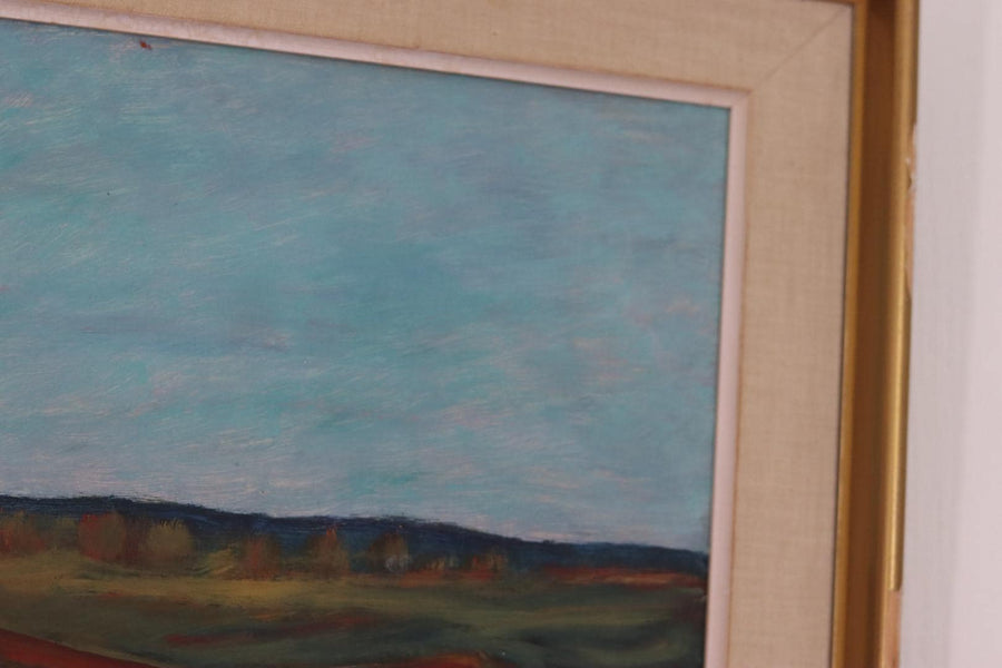 Original Mid Century Swedish Oil on Panel – “Bold Landscape”
