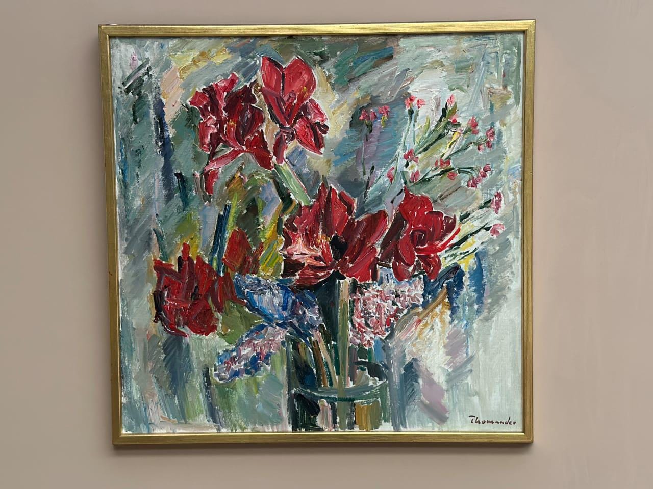 “Amaryllis and Hyacinths” by Harry Thomander