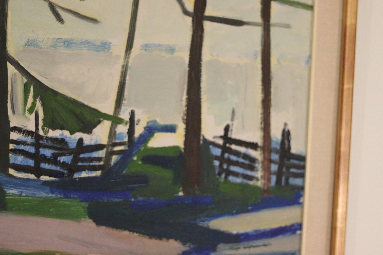 “Winter Day in the Garden” by Kåge Liefwendal 1960s