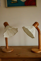 Vintage Pine Table Lamp by Solbackens Svarveri, Sweden, 1970s