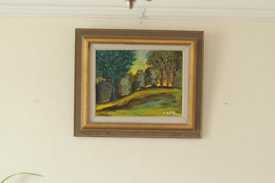 "Soluppgång i Parklandskap by Gustaf Forsberg